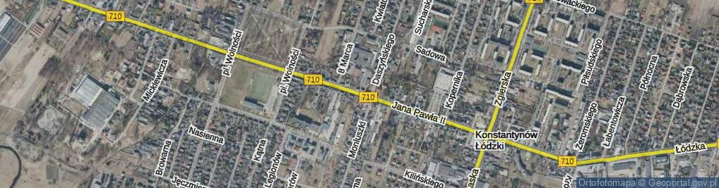 Zdjęcie satelitarne Jana Pawła II ul.